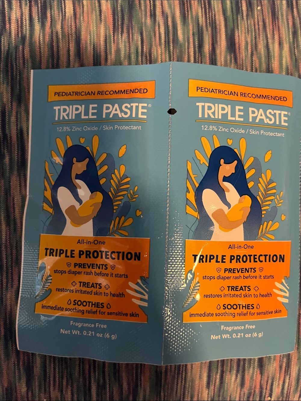 Pediatric Triple Protection Diaper Rash Paste - Blue